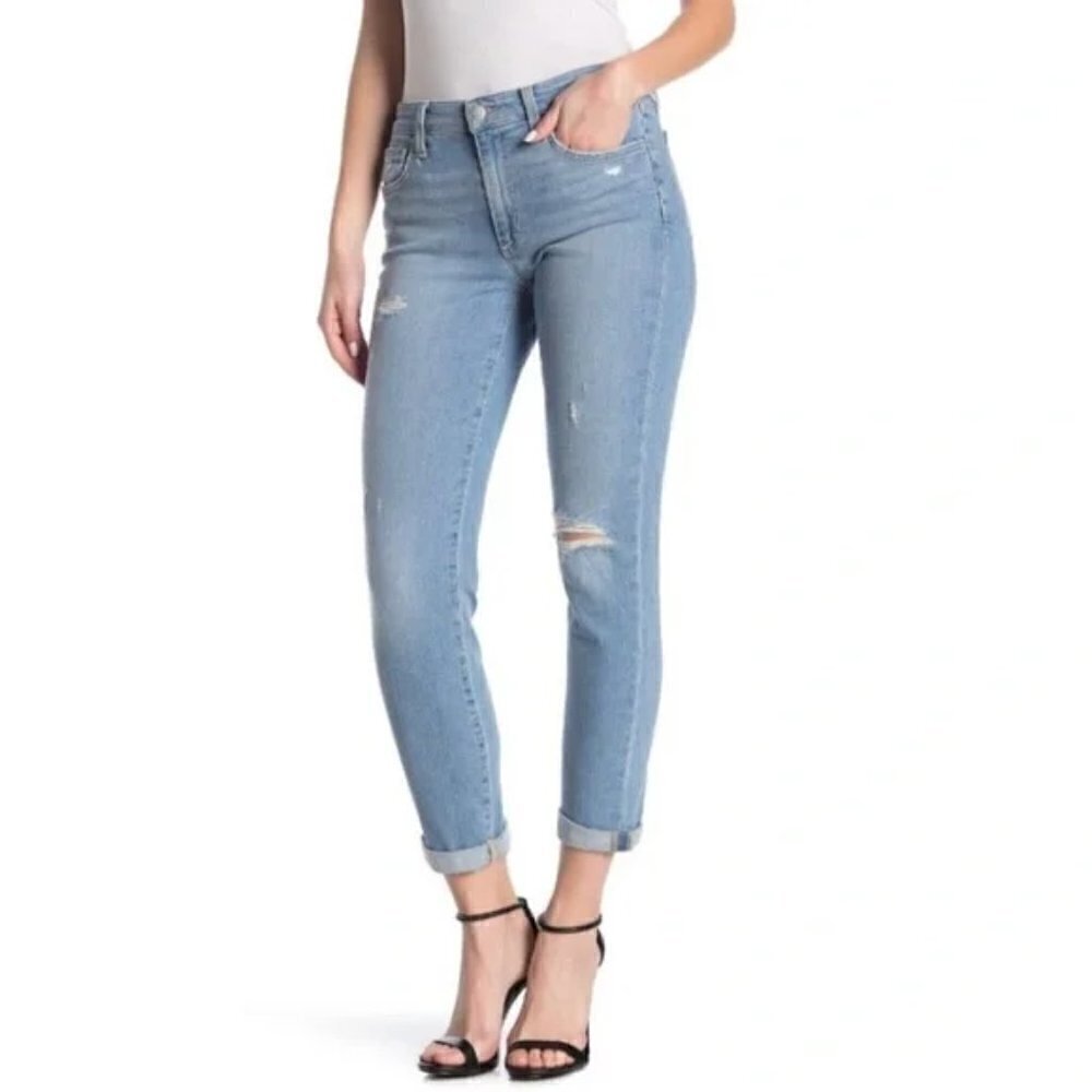 Joe's Distressed Boyfriend Slim Ankle Jeans, Manila Wash, Size 32